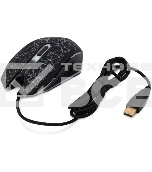 Мышь проводная Oklick 896G черный, 12800 dpi, USB, кнопки - 5