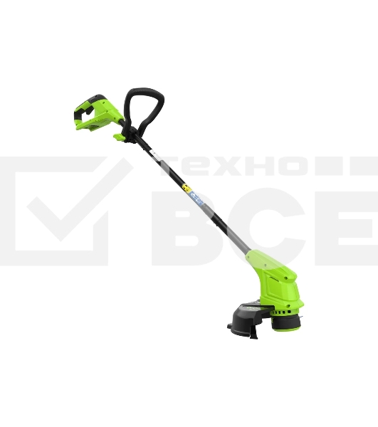 Триммер Greenworks 25 см, авт., 24V, с АБ 2 А.ч. и ЗУ слайдер 2,0А 2107207SA