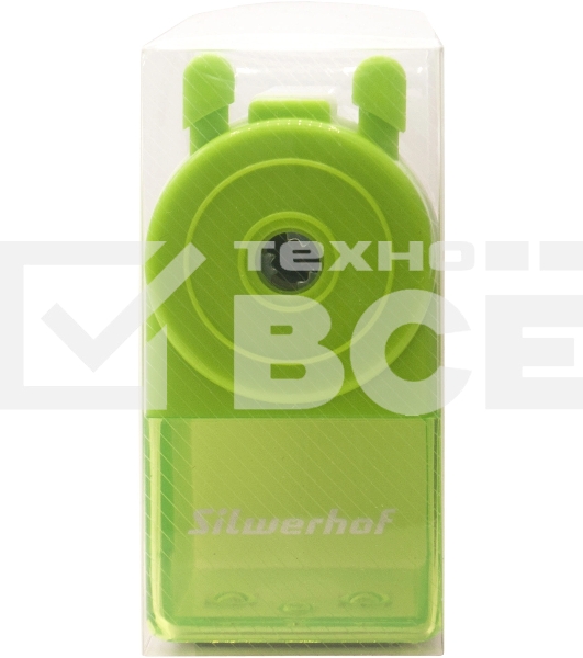 Точилка для карандашей механическая Silwerhof Color, 1 отверстие, зеленый