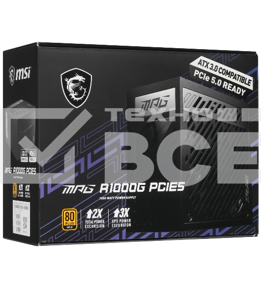 Блок питания ATX 1000W MPG A1000G PCIE5 MSI