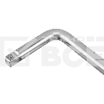 Вороток Г-образный Denzel 450x150 мм, квадрат 3/4