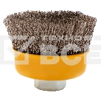 Щетка для УШМ Denzel 75 мм, М14, чашка, витая нержавеющая проволока 0,3 мм, фото7