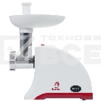 Мясорубка электрическая ВАСИЛИСА ВА-601 белый, 1600 Вт, 1.5 кг/мин, реверс, защита от перегрузки, насадки - 4, фото3