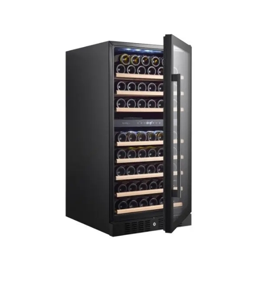 Винный шкаф Temptech CL120DB черный, 261 л, 2 отсека, 94 бут., класс G