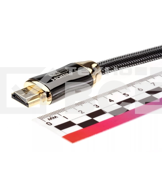 Кабель HDMI 19M/M,ver. 2.1, 8K@60 Hz 2m метал разъемы, нейлоновая оплетка Telecom <TCG300-2M>