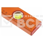 Уровень алюминиевый Sparta 400 мм, 3 глазка, желтый, линейка, фото2