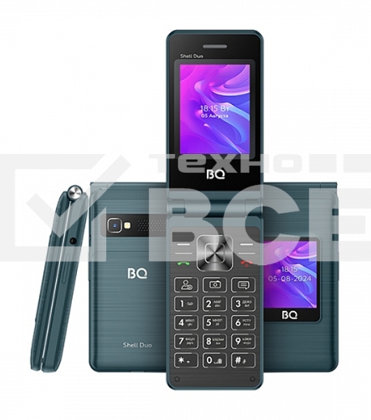Мобильный телефон BQ 2412 Shell Duo синий MTK 6261 D