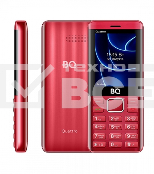 Мобильный телефон BQ 2453 Quattro красный