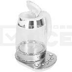 Чайник электрический Hyundai HYK-G4033 1.7л. 2200Вт белый/серебристый (корпус: стекло), фото2