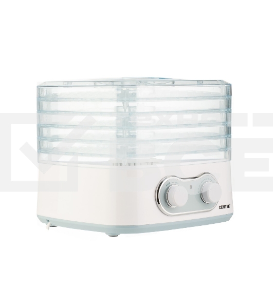 Сушилка для овощей Centek CT-1659 (белый), ОБЪЕМ 5 л, 270Вт, 5 поддонов, механическое управление