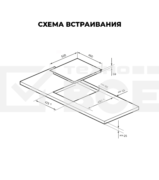 Индукционная варочная поверхность LEX EVI 431A IV независимая, слоновая кость