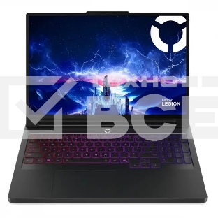Ноутбук Lenovo Legion Pro 7 16IAX10H 16'(2560x1600 OLED 240Hz)/Intel Core Ultra 9 275HX(2.2Ghz)/32768Mb/1024SSDGb/noDVD/Ext:NVIDIA GeForce RTX 5080(16384Mb)/Cam/BT/WiFi/99WHr/war 1y/2.57kg/eclipse черный/noOS + 400W, RU kbd