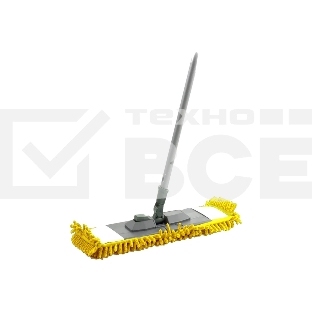 Швабра HAPPY PANDA HP-M03 120 см, с насадкой микрофибра лапша