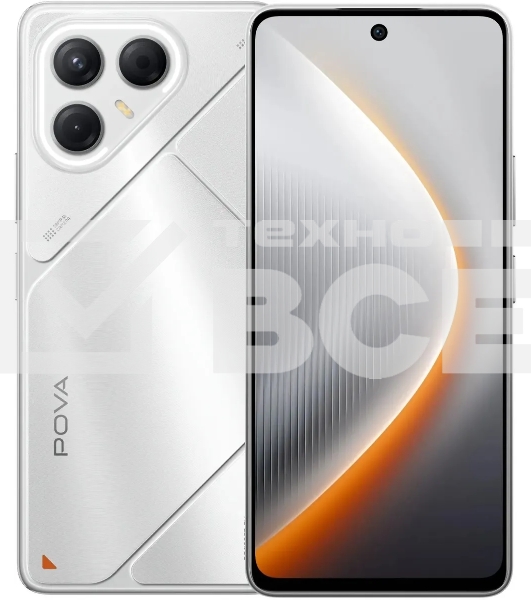 Смартфон Tecno Pova 7 5G LJ7, 8/256Gb, серебристый