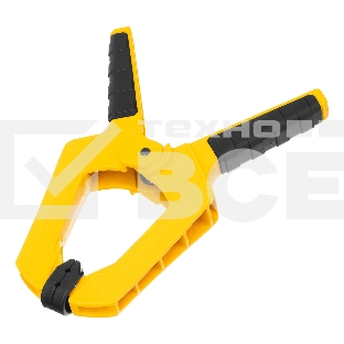 Струбцина клещеобразная Denzel усиленная 100 х 80 мм, двухкомпонентные рукоятки