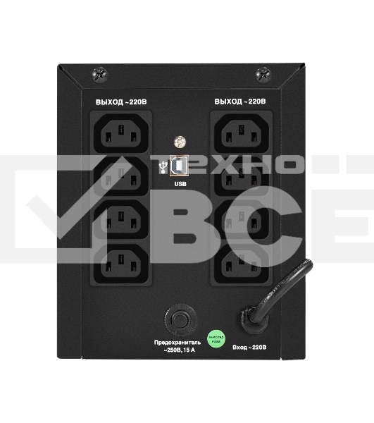 Источник бесперебойного питания ExeGate Power NB-2200.LED.AVR.8C13 (2200VA/1300W, LED, AVR, 8*C13, батарея 12V 9Ah - 2 шт., металлический корпус, Black)