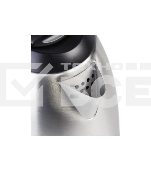 Чайник электрический Galaxy GL 0304 серый, металл, 2000 Вт, 1.8 л, съемный фильтр, шкала уровня воды