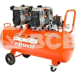 Компрессор Patriot поршневой безмасляный WO 80-360, 360 л/мин, 8 бар, 2200 Вт, 80 л, быстросъем и 