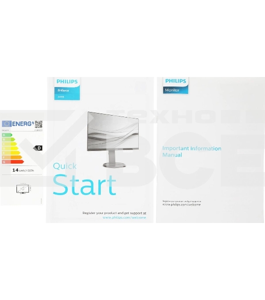 Монитор 23.8' Philips 241B8QJEB (00/01) IPS 1920x1080, 75 Гц, 5 мс, 16:9, 250 кд/м2, 1xHDMI, 1xDP, 1xDVI, 1xVGA, 4xUSB, 1x3.5 мм, черный