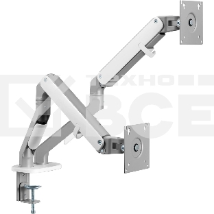 Кронштейн для мониторов Ultramounts UM735SIL серый/серебристый 17'-27' макс.7кг крепление к столешнице поворот и наклон