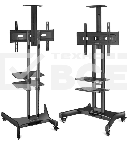 Стойка для телевизора с кронштейном ONKRON TS1552 40'-70', мобильная, черный