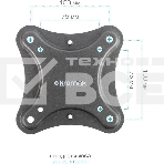 Кронштейн для телевизора Kromax CORBEL-6 черный, 22'-65' макс. 30 кг, настенный, поворот и наклон, фото5