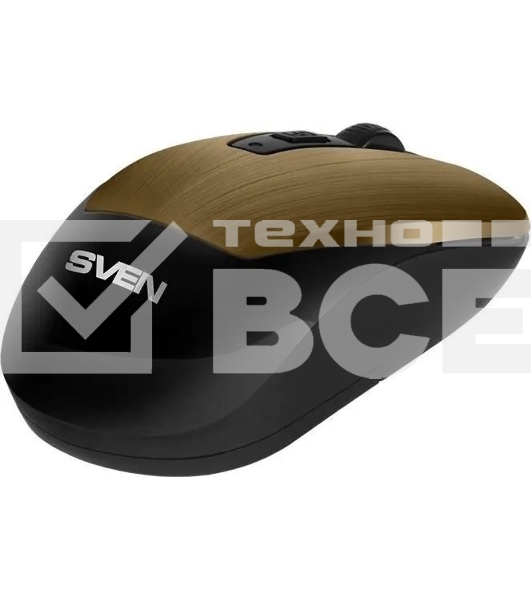 Мышь беспроводная SVEN RX-380W античная бронза, 1600 dpi, радиоканал, USB, кнопки - 4