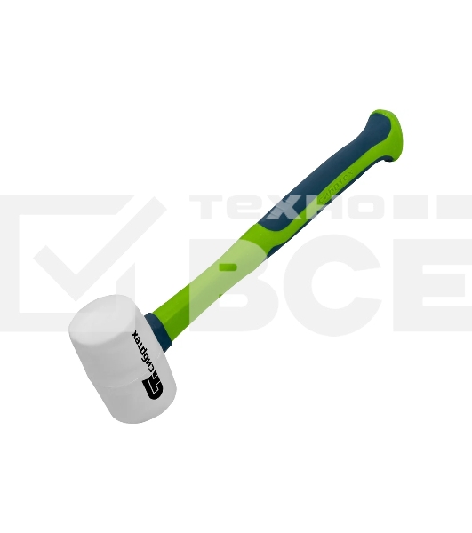 Киянка резиновая Сибртех 225 г, белая резина, фибергласовая рукоятка