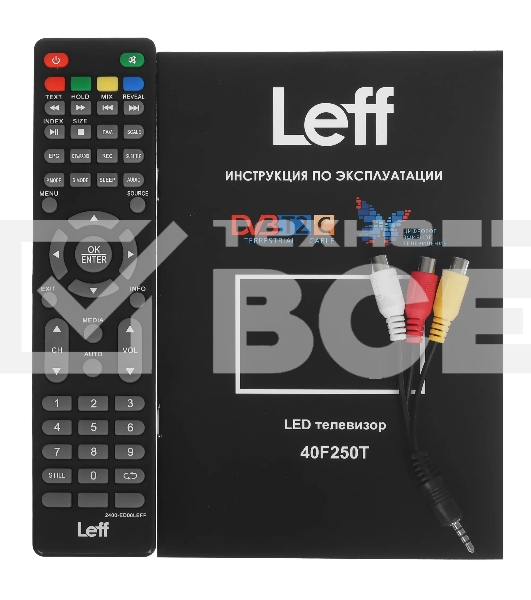 Телевизор LEFF 40' 40F250T черный DLED FHD 60Hz