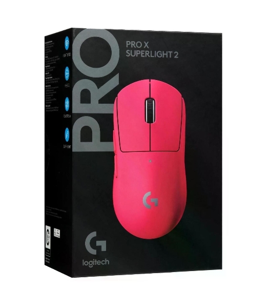 Мышь игровая беспроводная Logitech G PRO X Superlight 2 Pink (910-006801)