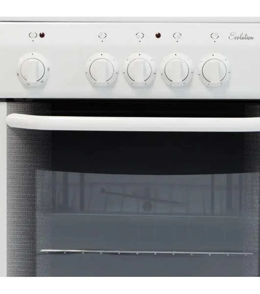 Плита электрическая De Luxe 5004.14Э КР белый 50x50x85