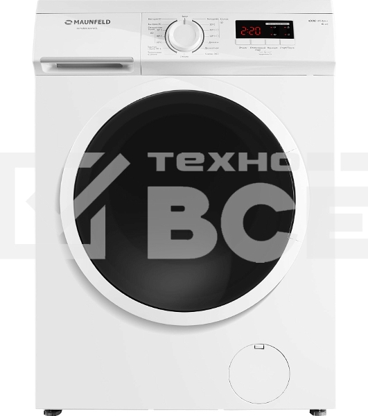 Стиральная машина Maunfeld MFWM106WH05 белый, загрузка фронтальная 6 кг, 1000 об/мин., класс: А++