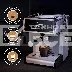 Кофеварка эспрессо BQ CM2000 Steel-Black, исп. кофе - молотый, 1.6 л, 850 Вт, 15 Бар., фото5