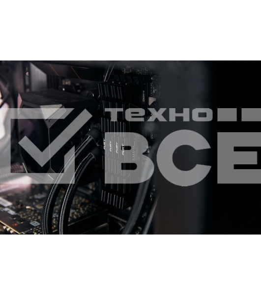 Оперативная память Kingston Fury Renegade, DDR4, 32GB (2x16GB), 3200MHz, CL16, с радиаторами, серый/черный