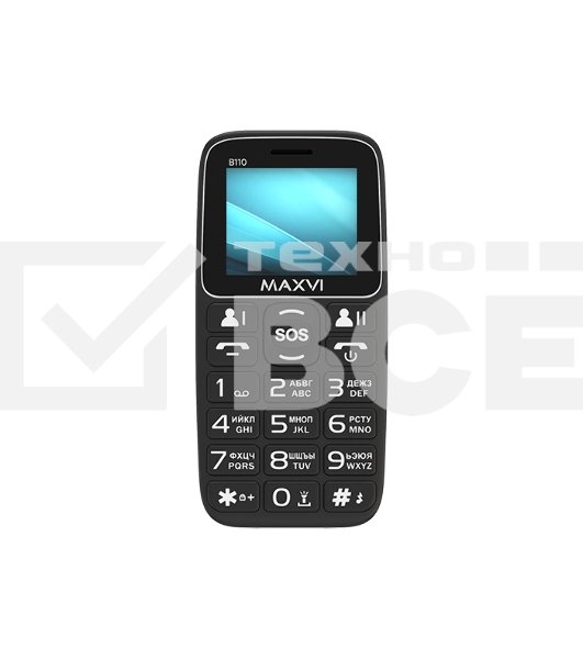 Мобильный телефон Maxvi B110 черный