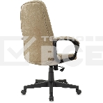 Кресло руководителя Бюрократ CH 002 Fabric Light-21 песочный, крестов. пластик, фото14