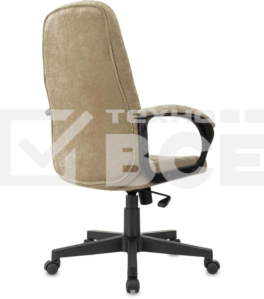 Кресло руководителя Бюрократ CH 002 Fabric Light-21 песочный, крестов. пластик