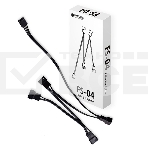 Кабель-разветвитель 1/4 ID-COOLING FS-04 (160шт/кор, 12V, PWM, 4 pin) Retail, фото2