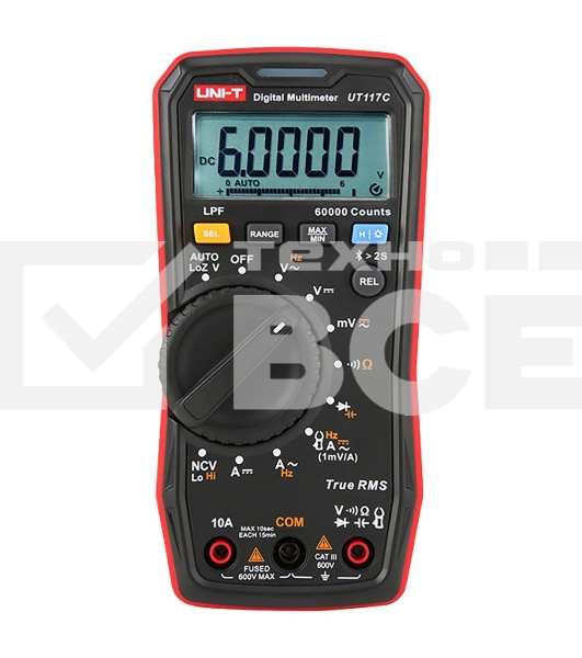 Цифровой мультиметр UNI-T UT117C Bluetooth 60000 отсчетов True RMS