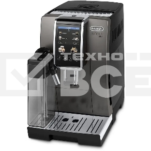 Кофемашина автоматическая DeLonghi Dinamica Plus ECAM380.95.TB черный/серый, исп. кофе - зерновой/молотый, 1.8 л, 1450 Вт, 15 Бар.