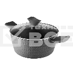 Кастрюля Polaris Kontur 24C 4.2л. d=24см (с крышкой) черный (015082), фото 1