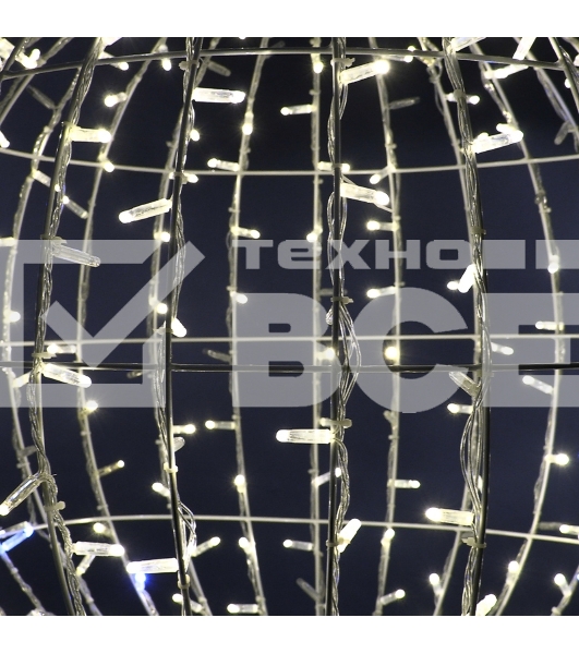 Светодиодная фигура Шар диаметр 80см 300 LED ТЕПЛЫЙ БЕЛЫЙ эффект мерцания 230В NEON-NIGHT