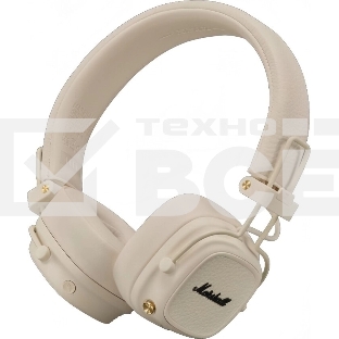 Гарнитура накладные Marshall Major V бежевый беспроводные bluetooth оголовье (MAJOR V CREAM)
