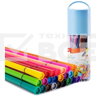 Фломастеры Deli EC156-24 ColoRun 24цв. пластиковая туба