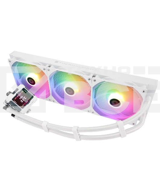 Система водяного охлаждения Thermalright Frozen Warframe 420 ARGB Soc-AM5/AM4/1200/1700/1851 белый 4-pin 29.8dB Al LCD Ret (F-WFRAME-420-WH-ARGB)