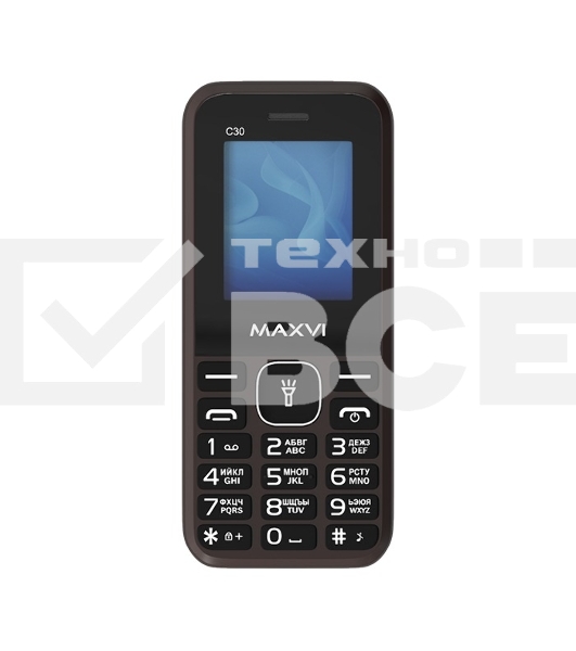 Мобильный телефон Maxvi C30 brown