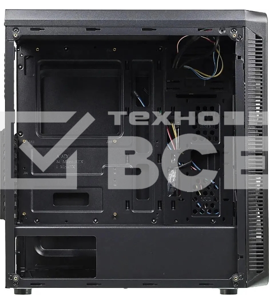 Компьютерный корпус Accord JP-X черный без БП ATX 2xUSB2.0 1xUSB3.0 bott PSU