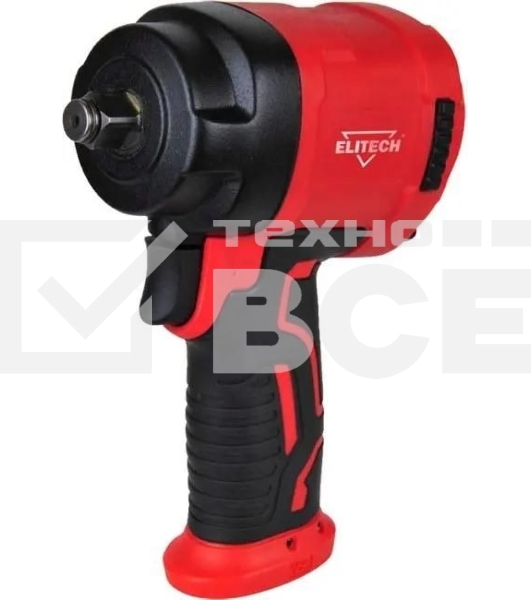 Гайковерт Elitech 0704.034100 142л/мин красный/черный