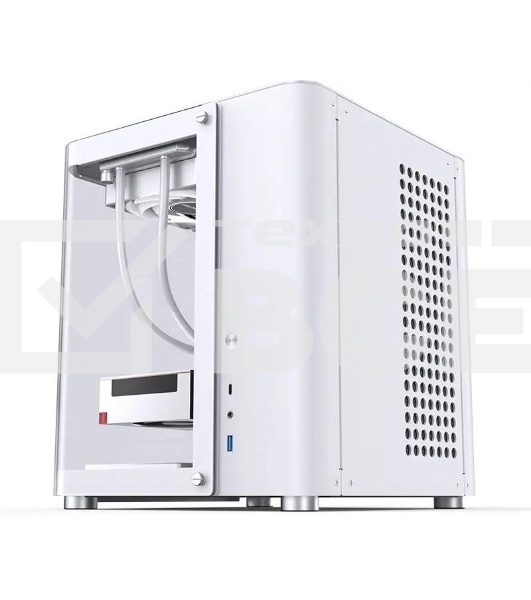 Корпус без блока питания JONSBO TK-1, Mini-Tower, TG, no fan, 1xUSB-A 3.2 + 1xUSB-C 3.2, mATX, mITX White