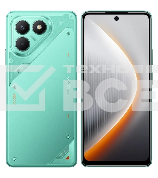 Смартфон Tecno POVA 7 Neo 8/256Gb, бирюзовый